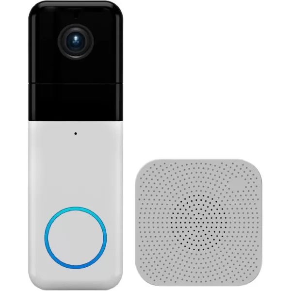 imageWYZE Wireless Duo Cam Video Doorbell Chime Included Battery Powered 2K Full HD Video 2 Cameras People and Package 2Way Audio Night VisionWireless Video Doorbell Pro