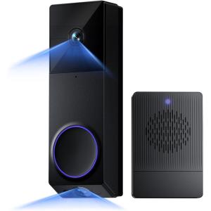 imageWYZE Wireless Duo Cam Video Doorbell Chime Included Battery Powered 2K Full HD Video 2 Cameras People and Package 2Way Audio Color Night Vision SilverNew VersionWireless Duo Cam Doorbell Camera