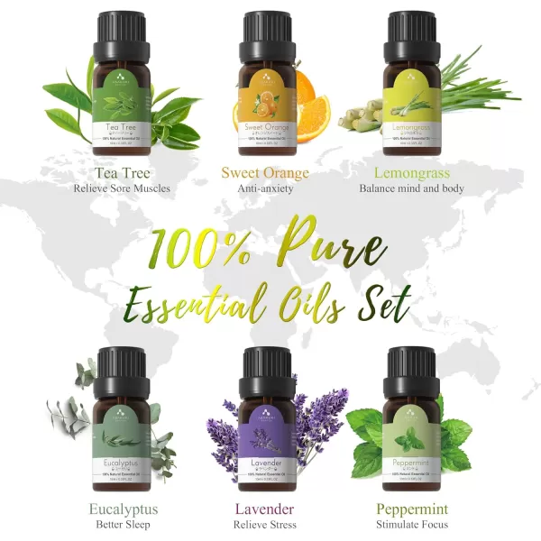 ASAKUKI 500ml Premium Essential Oil Diffuser with Remote Control 5 in 1 Ultrasonic Aromatherapy Fragrant Oil Humidifier Vaporizer Timer and AutoOff Safety Switch BrownMulti Color