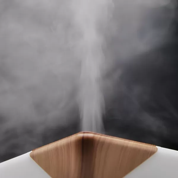 ASAKUKI 700 ml Premium Essential Oil Diffuser 5 in 1 Ultrasonic Aromatherapy Fragrant Oil Vaporizer Humidifier Timer and AutoOff Safety Switch 7 LED Light ColorsLight Wood