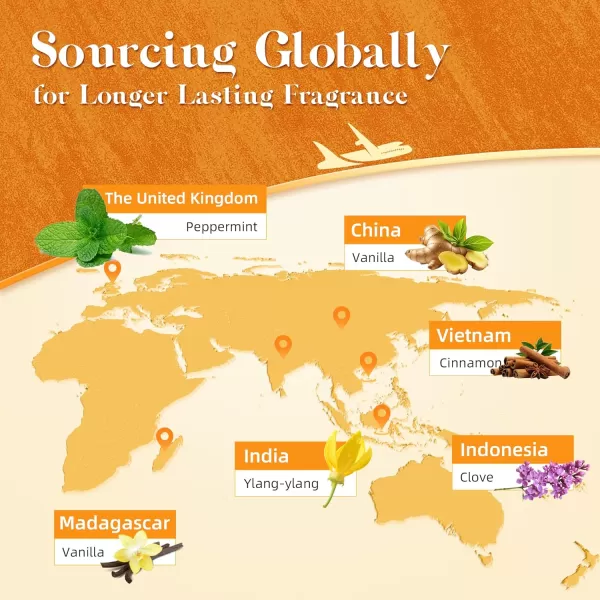 ASAKUKI Essential Oil Blends Essential Oils Set for Diffusers for Home WellBeing Kit Calming Dreams Breathe Relaxing Mood Fresh Air Aromatherapy Oils for Humidifiers Massage 6x10mlWarm Bliss