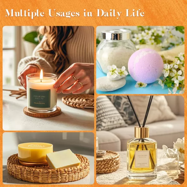 ASAKUKI Essential Oil Blends Essential Oils Set for Diffusers for Home WellBeing Kit Calming Dreams Breathe Relaxing Mood Fresh Air Aromatherapy Oils for Humidifiers Massage 6x10mlWarm Bliss