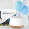 imageASAKUKI 500ml Essential Oil Diffuser Aromatherapy Fragrant Oil Humidifier Vaporizer 7Color Light and AutoOff Safety Switch ReddishBrownMulti Color