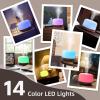 imageASAKUKI 500ml Essential Oil Diffuser Aromatherapy Fragrant Oil Humidifier Vaporizer 7Color Light and AutoOff Safety Switch ReddishBrownReddishbrown