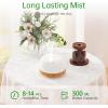 imageASAKUKI 500ml Essential Oil Diffuser Aromatherapy Fragrant Oil Humidifier Vaporizer 7Color Light and AutoOff Safety Switch ReddishBrownYellow300ml