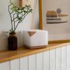 imageASAKUKI Essential Oil Diffuser Multifunctional Ultrasonic Aromatherapy Fragrant Oil Vaporizer Humidifier with Timer AutoOff Safety Switch and 7 LED Light Colors 700 ml Brown WoodOrange