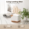 image:imageASAKUKI Essential Oil Diffuser for Home Smart WiFi 700 ml Humidifier Easy Connect with Alexa and Google Home Phone App amp Voice Control Customized Schedule Timers and LED Light  YellowLight Wood
