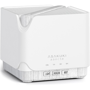 image:imageASAKUKI Essential Oil Diffuser for Home Smart WiFi 700 ml Humidifier Easy Connect with Alexa and Google Home Phone App amp Voice Control Customized Schedule Timers and LED Light  YellowWhite