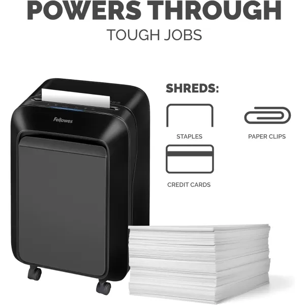 Fellowes AutoMax 100MA 100Sheet MicroCut Autofeed 2in1 Paper Shredder for OfficeSmall Office16 Sheet Black