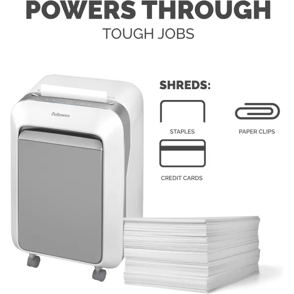 Fellowes AutoMax 100MA 100Sheet MicroCut Autofeed 2in1 Paper Shredder for OfficeSmall Office16 Sheet White