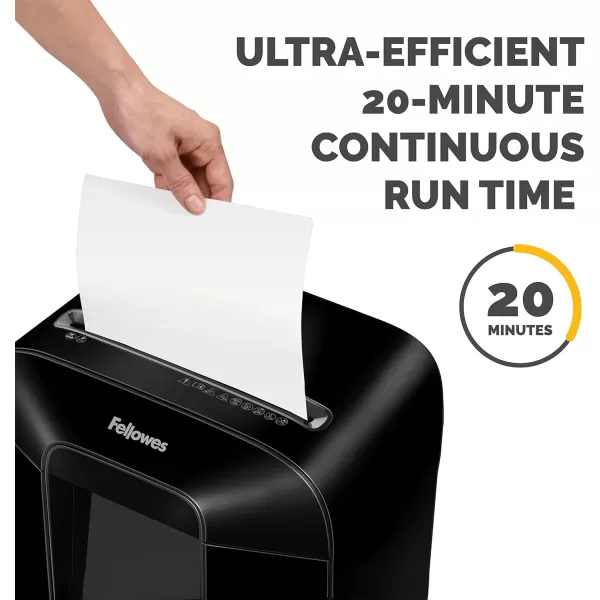 Fellowes LX85 12Sheet P4 CrossCut Home Office Paper Shredder with SafeSense12 Sheet