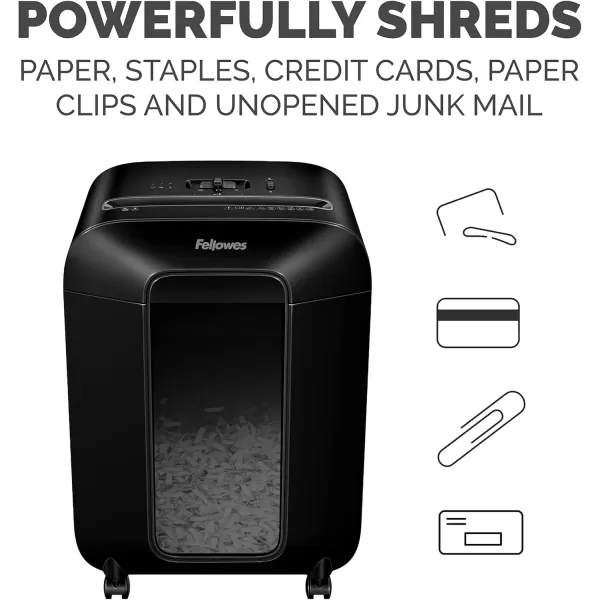 Fellowes LX85 12Sheet P4 CrossCut Home Office Paper Shredder with SafeSense12 Sheet