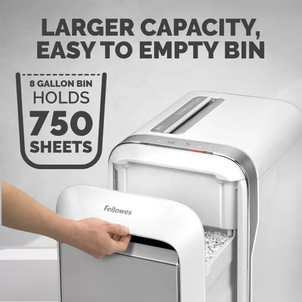 Fellowes Powershred LX22M 20Sheet 100 JamProof Heavy Duty Micro Cut Paper Shredder for Office and Home White 526320120 Sheet  White