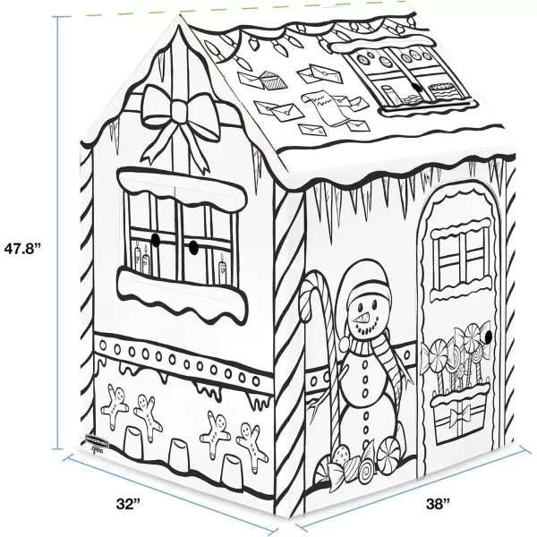 Bankers Box at Play Color in Treats N Eats Playhouse Cardboard Playhouse and Life Size Craft Activity for Kids and FamiliesGingerbread