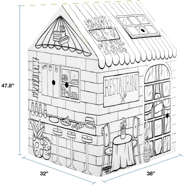 Bankers Box at Play Color in Treats N Eats Playhouse Cardboard Playhouse and Life Size Craft Activity for Kids and FamiliesTreats N Eats