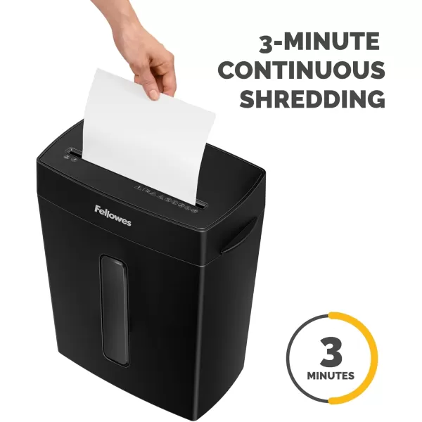 Fellowes LX41DB 8Sheet MicroCut Paper Shredder for Home Office8 Sheet Cross Cut