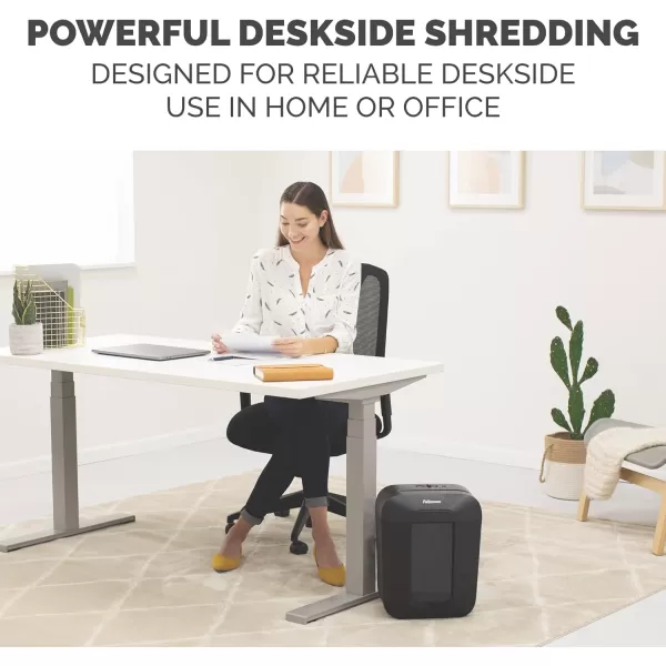 Fellowes LX41DB 8Sheet MicroCut Paper Shredder for Home Office8 Sheet Micro Cut