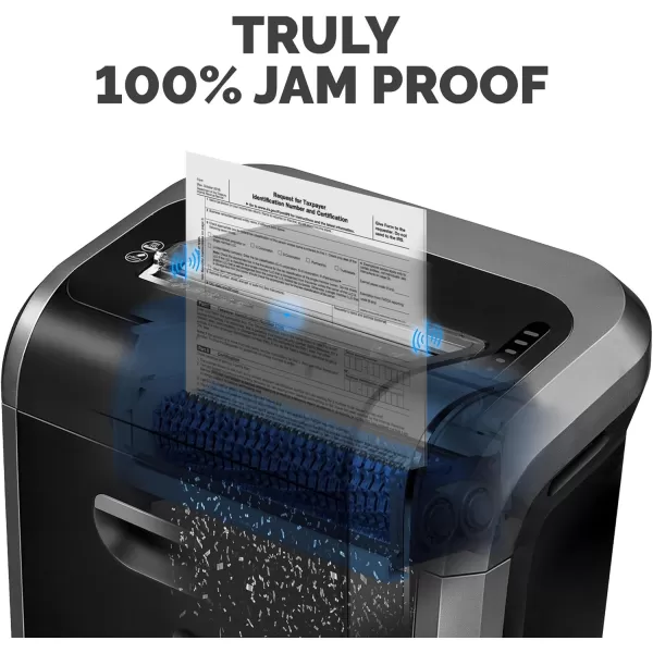 Fellowes Powershred 99Ci 18Sheet 100 JamProof Heavy Duty Crosscut Paper Shredder Machine for Office and Home BlackGray 322990116 Sheet