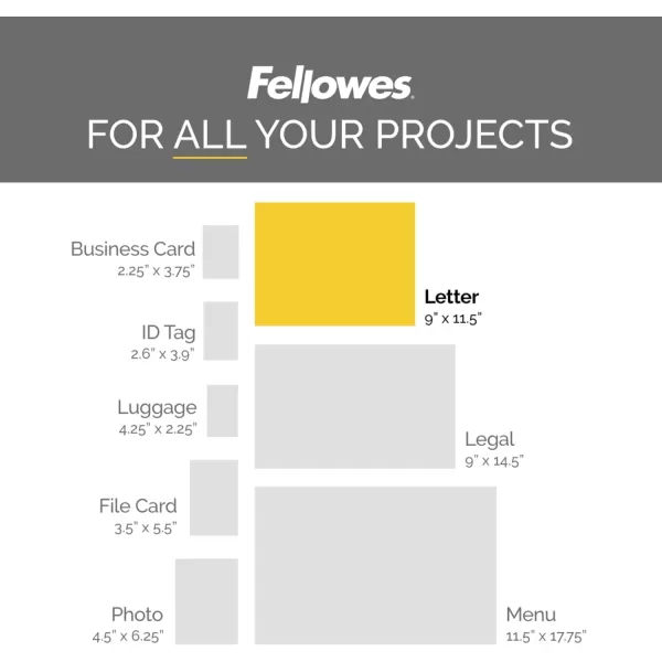 Fellowes Thermal Laminating Pouches Letter Size Sheets 3mil 300 Pack Clear 52471013mil  100 Pack