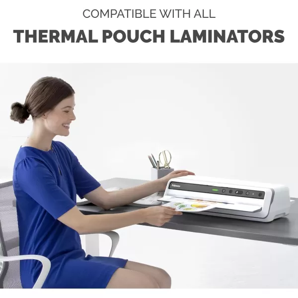 Fellowes Thermal Laminating Pouches Letter Size Sheets 3mil 300 Pack Clear 52471015mil  200 Pack