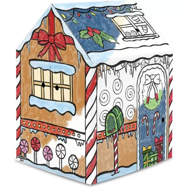 Bankers Box at Play Color in Treats N Eats Playhouse Cardboard Playhouse and Life Size Craft Activity for Kids and FamiliesGingerbread