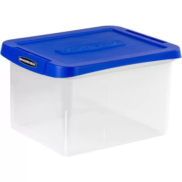 Bankers Box Heavy Duty Portable Plastic File Box with Hanging Rails Letter 1 Pack 0086304Letter  Legal