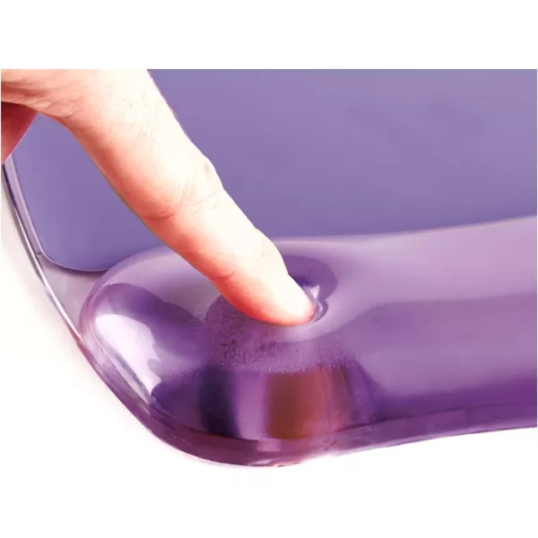 Fellowes 9114120 Gel Crystal MousepadWrist Rest Blue 91141Violet