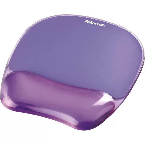 Fellowes 9114120 Gel Crystal MousepadWrist Rest Blue 91141Violet