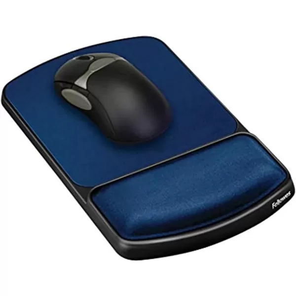 Fellowes Gel Wrist Rest and Mouse Rest Sapphire 9874106