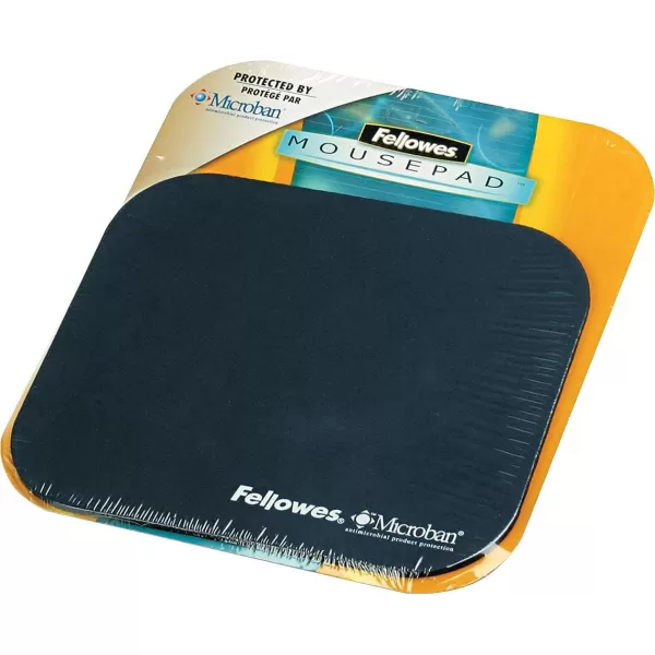 Fellowes Mouse Pad with Microban Blue 59338011 Count Pack of 1