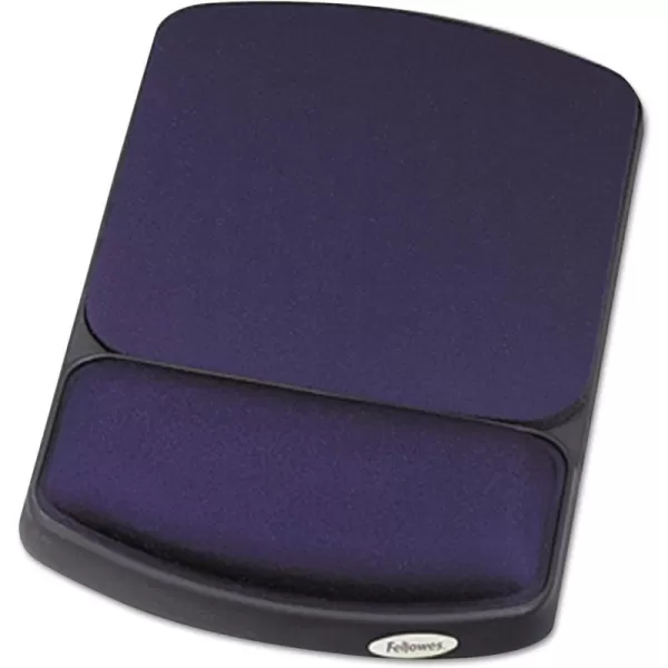 Fellowes Gel Wrist Rest and Mouse Rest SapphireBlack 98741