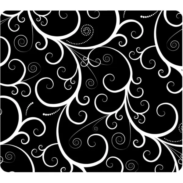 Fellowes Recycled Optical Mousepad  Beach Chairs 5909501Black White Swirls