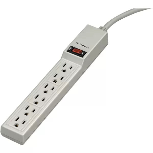 Fellowes 99000 Economical Power Strip with 6 Outlets1 Count Pack of 1