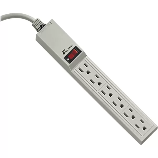 Fellowes 99000 Economical Power Strip with 6 Outlets1 Count Pack of 1