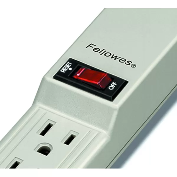 Fellowes 99000 Economical Power Strip with 6 Outlets1 Count Pack of 2