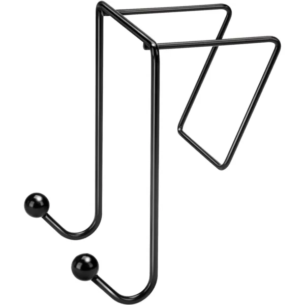 Fellowes FEL75510 Wire Partition Additions Double Coat Hook 75510Black