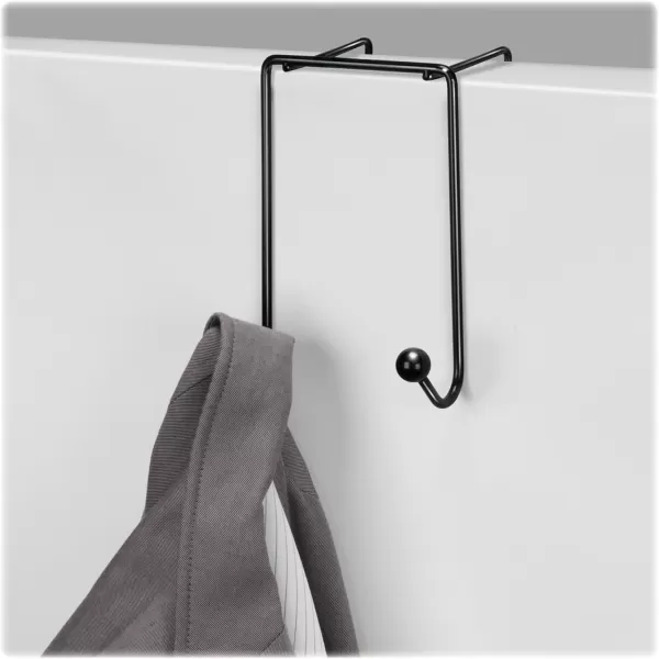 Fellowes FEL75510 Wire Partition Additions Double Coat Hook 75510Black