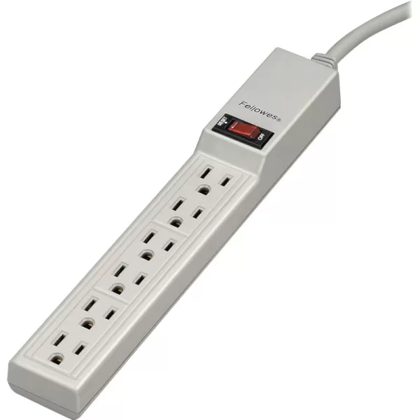 Fellowes 99000 Economical Power Strip with 6 Outlets1 Count Pack of 1