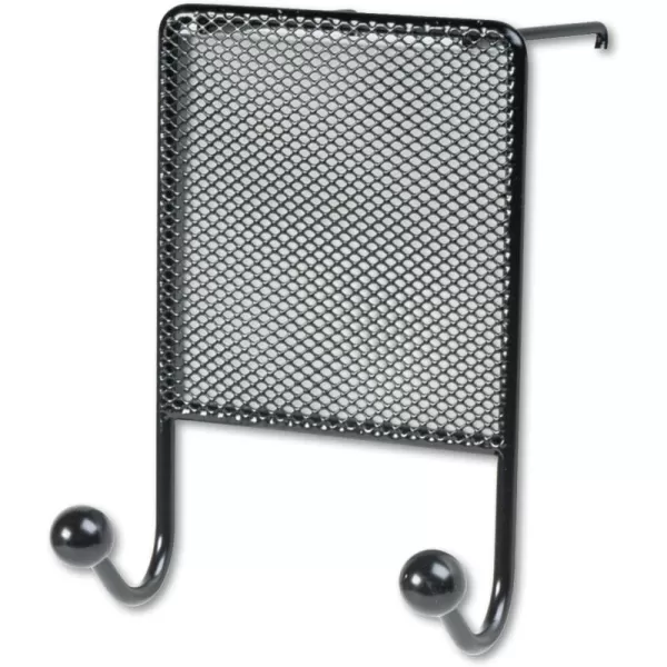 Fellowes Mesh Partition Additions Double Coat Hook Black 75903