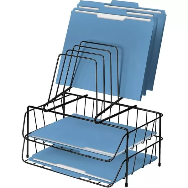 Fellowes 72391 Wire Double Tray with Step File