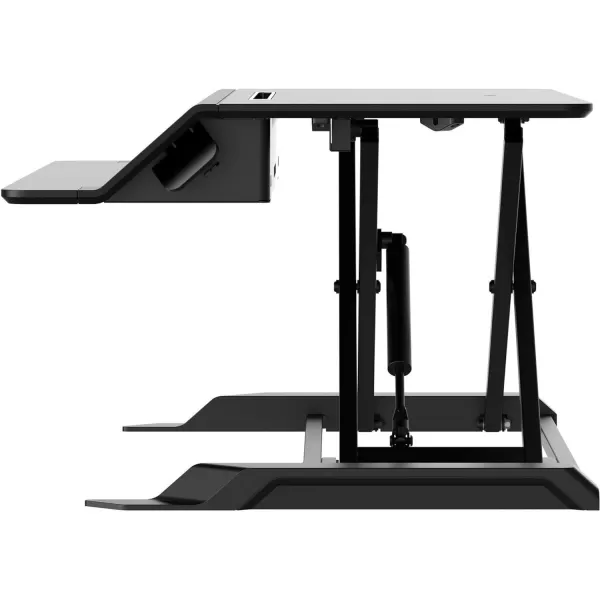 Fellowes Corsivo Height Adjustable Standing Desk Sit to Stand Gas Spring Riser Converter Tabletop Workstation Desk Riser 8091001Lotus LT