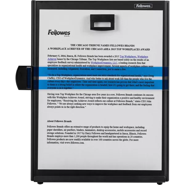 Fellowes KopyAid Black Letter Copyholder 11053 114quot x 106quot x 84quot