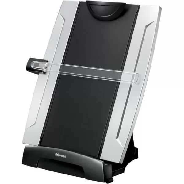 Fellowes Office Suites Desktop Copyholder with Memo Board BlackSilver 8033201 15quot x 103quot x 6quot