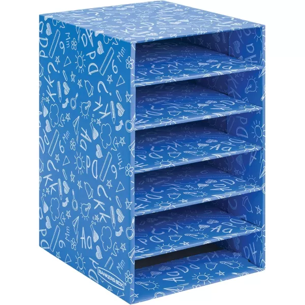 Bankers Box Classroom 6 Shelf Organizer 18quotH x 12quotW x 13 14quotD 3381201Blue