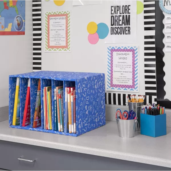 Bankers Box Classroom 6 Shelf Organizer 18quotH x 12quotW x 13 14quotD 3381201Blue