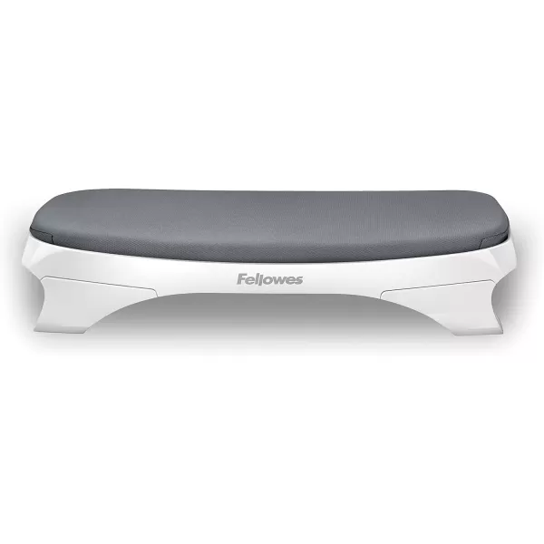 Fellowes ISpire Series Foot CushionRest WhiteGray 9311701WhiteGray