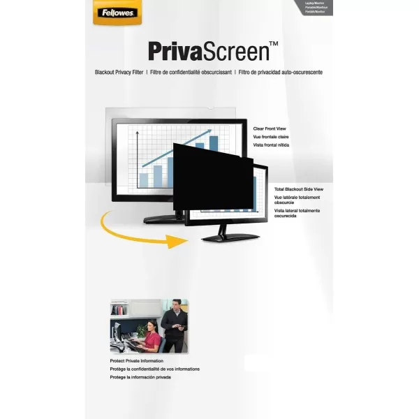 Fellowes PrivaScreen Blackout Privacy Filter 121quot Wide 1610 Aspect Ratio 4815301