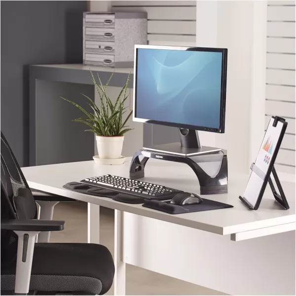 Fellowes Smart Suites Corner Monitor Riser 8020101French