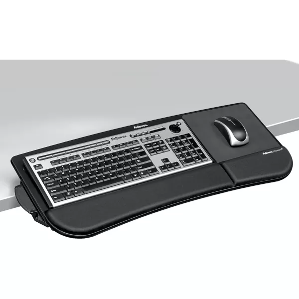 Fellowes TiltnSlide Keyboard Manager 8060101 Black