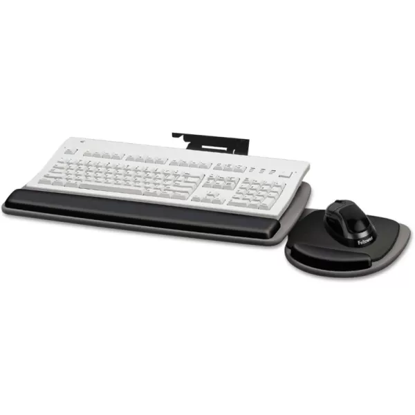 Fellowes 93841 Adjustable Standard Keyboard Platform 2014w x 1118d GraphiteBlack 45quot x 305quot x 20quot